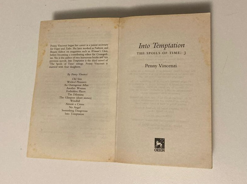 Into temptation - Penny Vincenzi (The Spoils of Time #3)