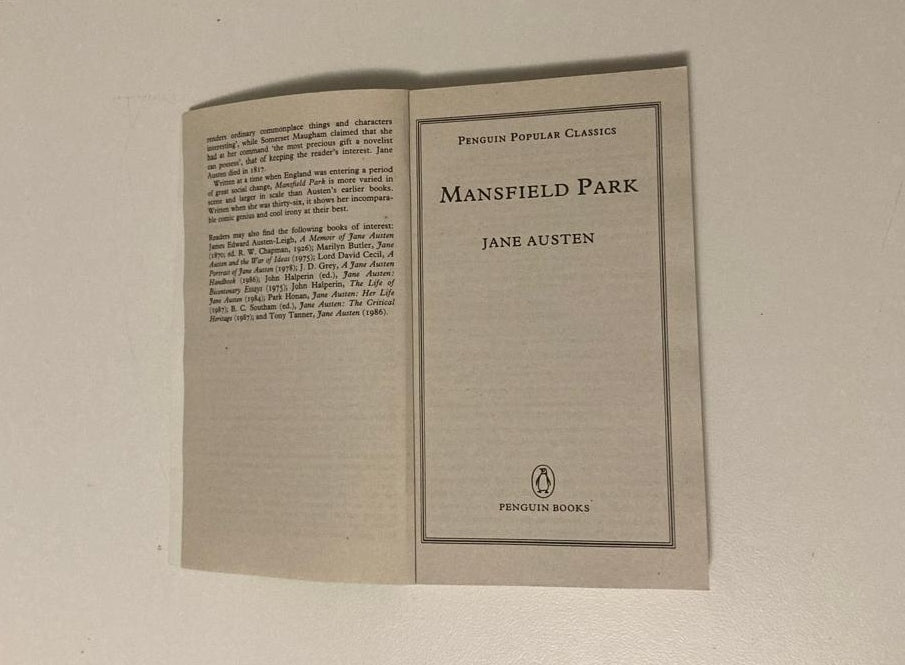 Mansfield Park - Jane Austen