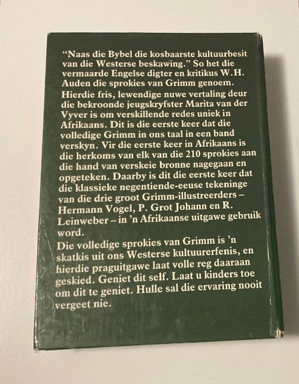 Die volledige sprokies van Grimm (Nuwe Afrikaanse vertaling deur Marita van der Vyver)