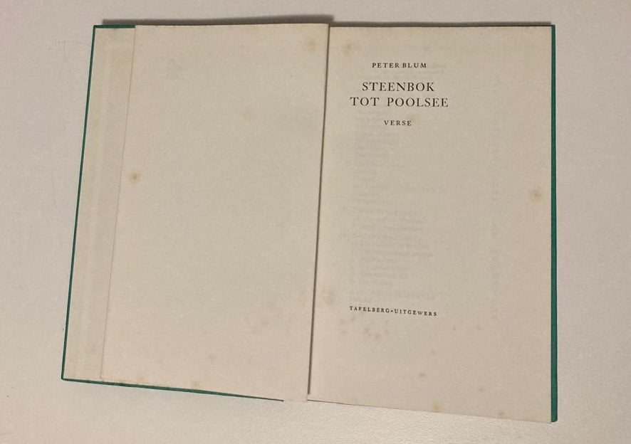 Steenbok tot poolsee - Peter Blum