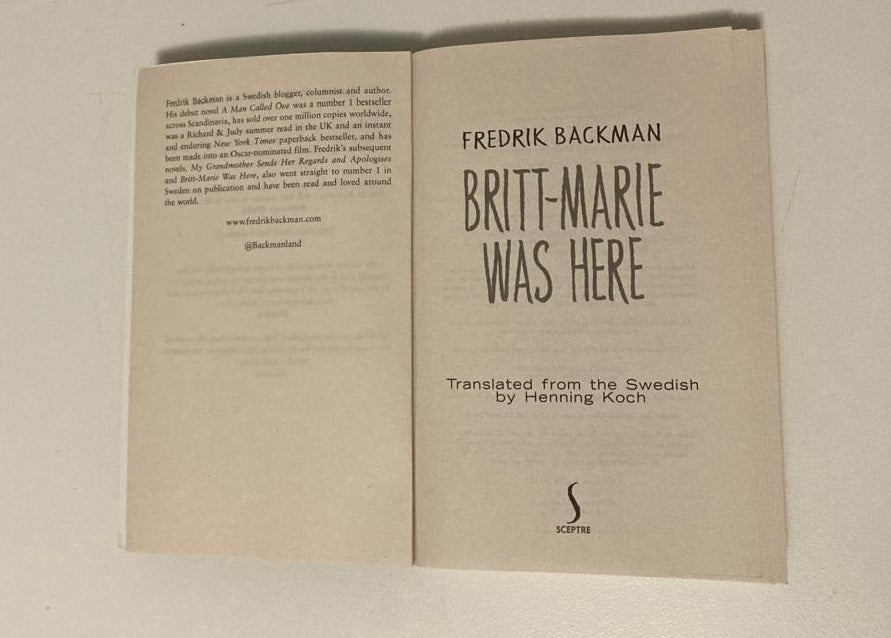 Britt-Marie was here - Fredrik Backman