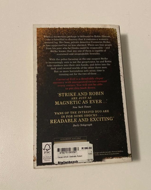 Career of evil - Robert Galbraith (Cormoran Strike #3)