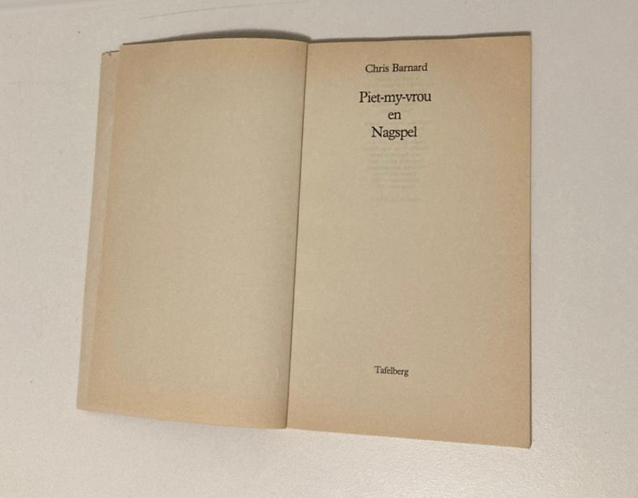 Piet-my-vrou en Nagspel - Chris Barnard