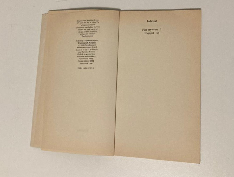 Piet-my-vrou en Nagspel - Chris Barnard