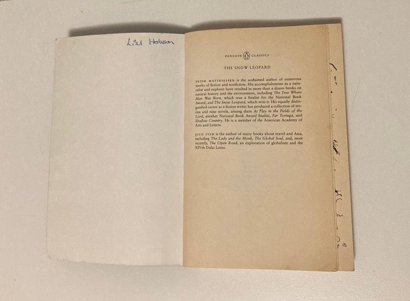 The snow leopard - Peter Matthiessen