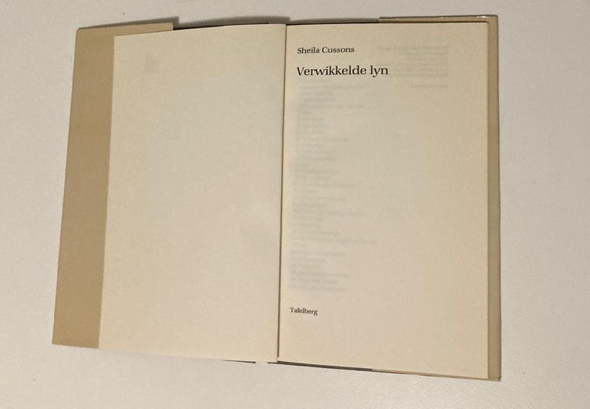 Verwikkelde lyn - Sheila Cussons (First edition)
