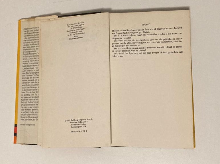 Die swerfjare van Poppie Nongena - Elsa Joubert (First edition)