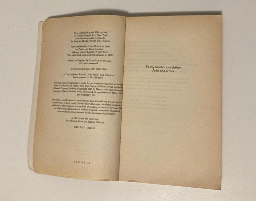 Leaving home - Garrison Keillor (Lake Wobegon #2)
