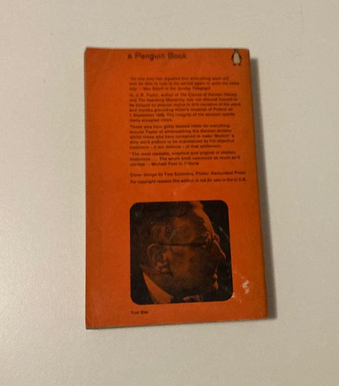 The origins of the Second World War - A.J.P. Taylor