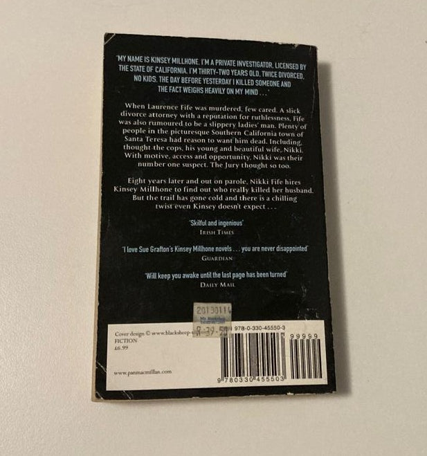 A is for alibi - Sue Grafton (Kinsey Millhone #1)