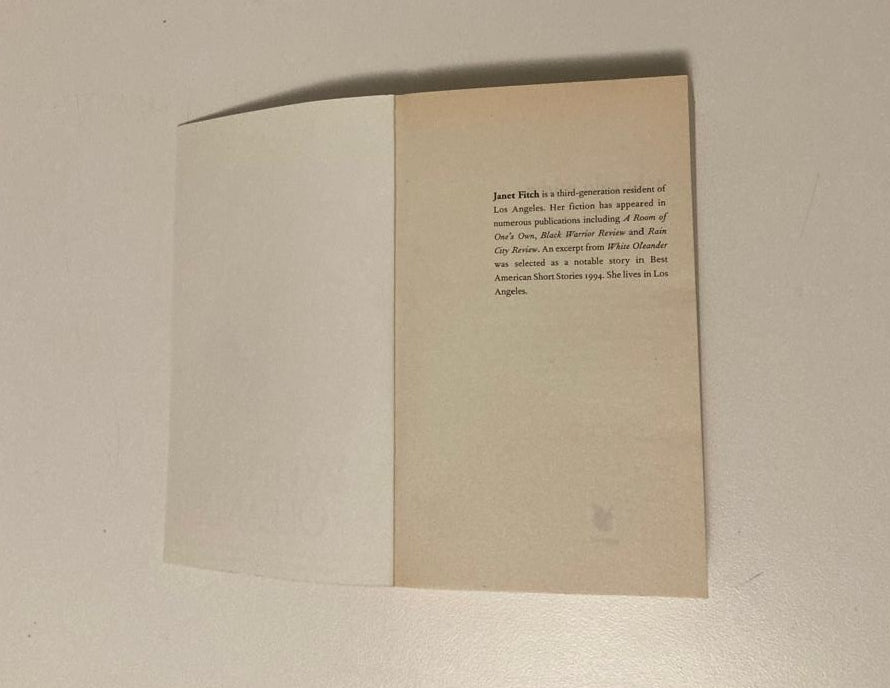 White oleander -  Janet Finch