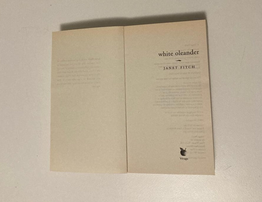 White oleander -  Janet Finch