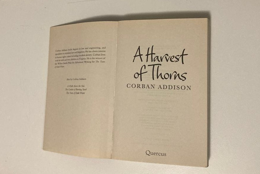 A harvest of thorns - Corban Addison