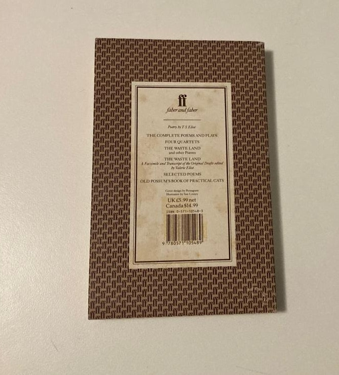 T.S. Eliot: Collected poems 1909 - 1962