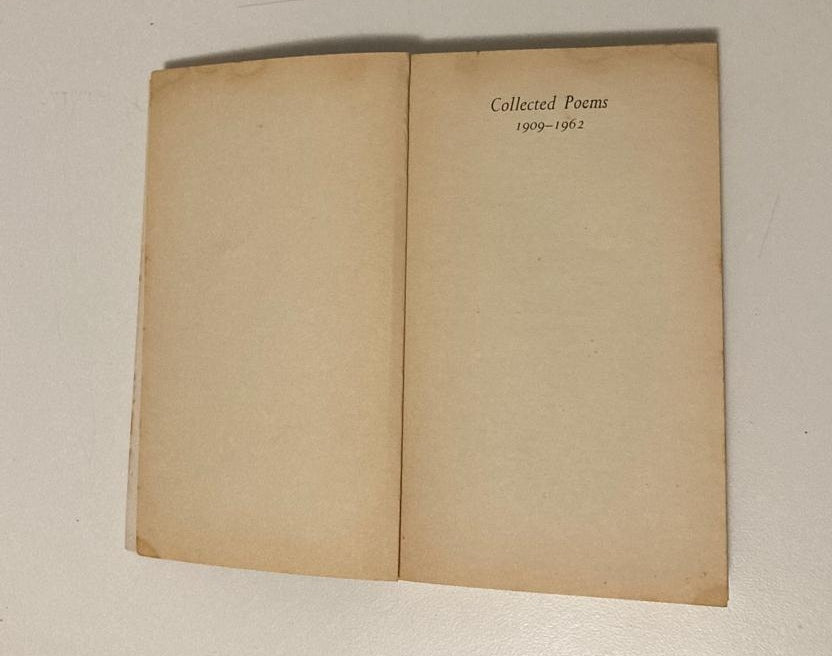 T.S. Eliot: Collected poems 1909 - 1962