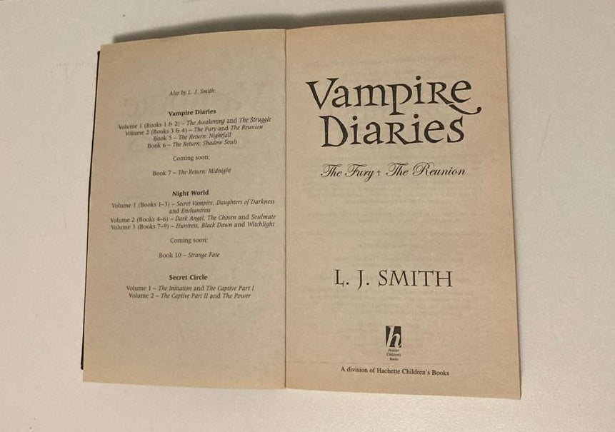 The fury & The reunion - L.J. Smith (The Vampire Diaries #3-4)