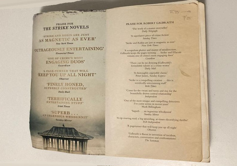 The running grave - Robert Galbraith (Cormoran Strike #7; First edition)