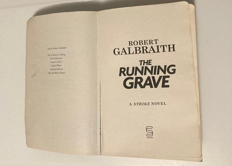 The running grave - Robert Galbraith (Cormoran Strike #7; First edition)