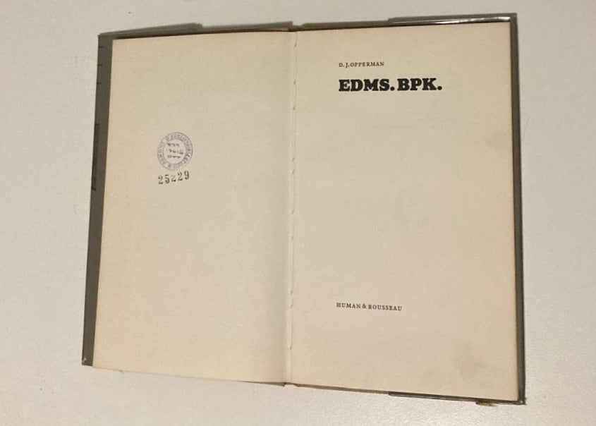 EDMS Bpk - D.J. Opperman (First edition)