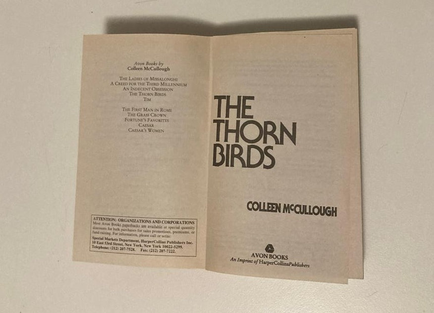 The thorn birds - Colleen McCullough