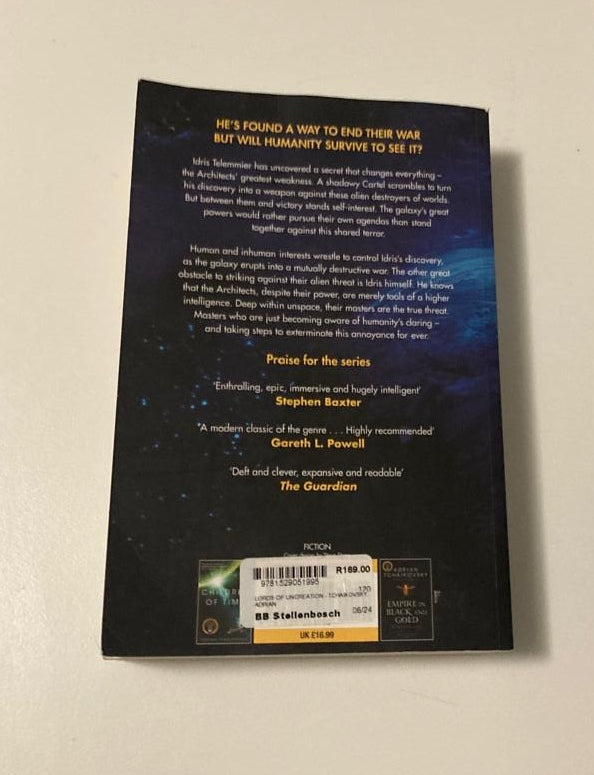 Lords of uncreation - Adrian Tchaikovsky (The Final Architecture #3; First UK edition)