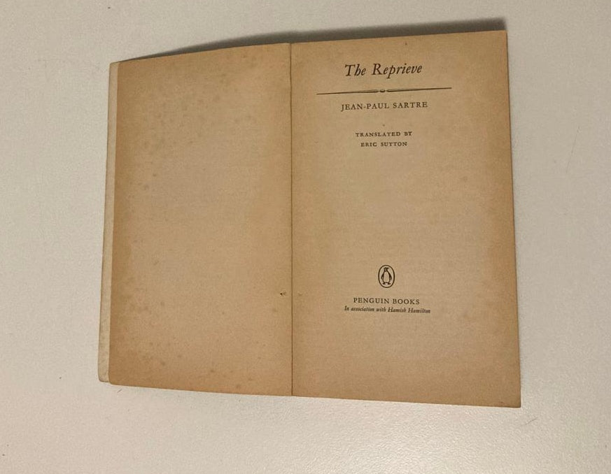 The reprieve - Jean-Paul Sartre