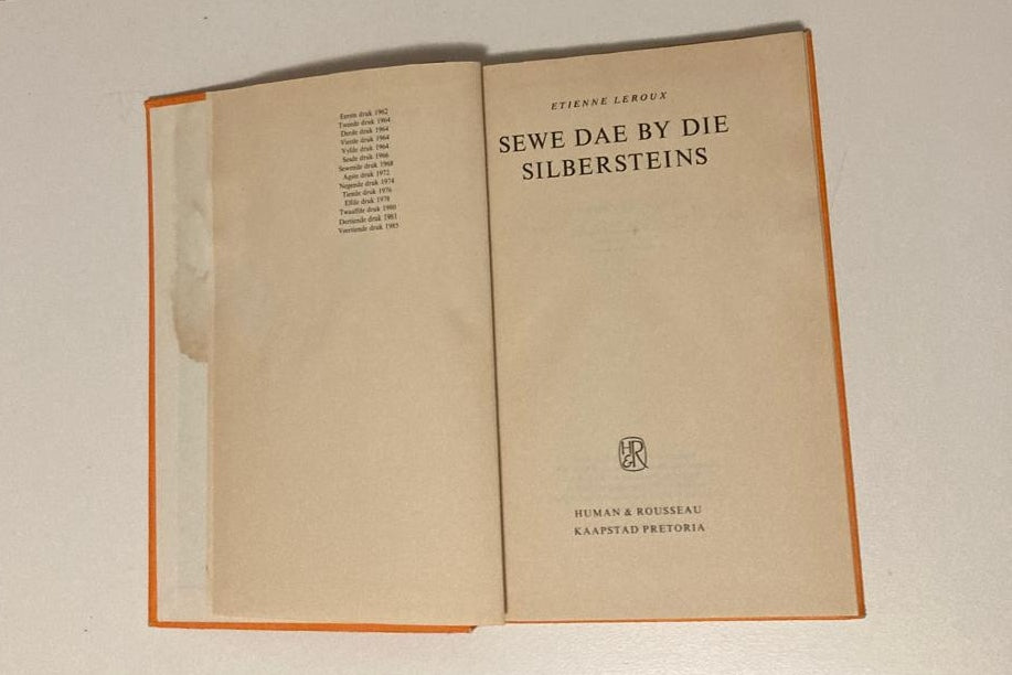 Sewe dae by die Silbersteins - Etienne Leroux