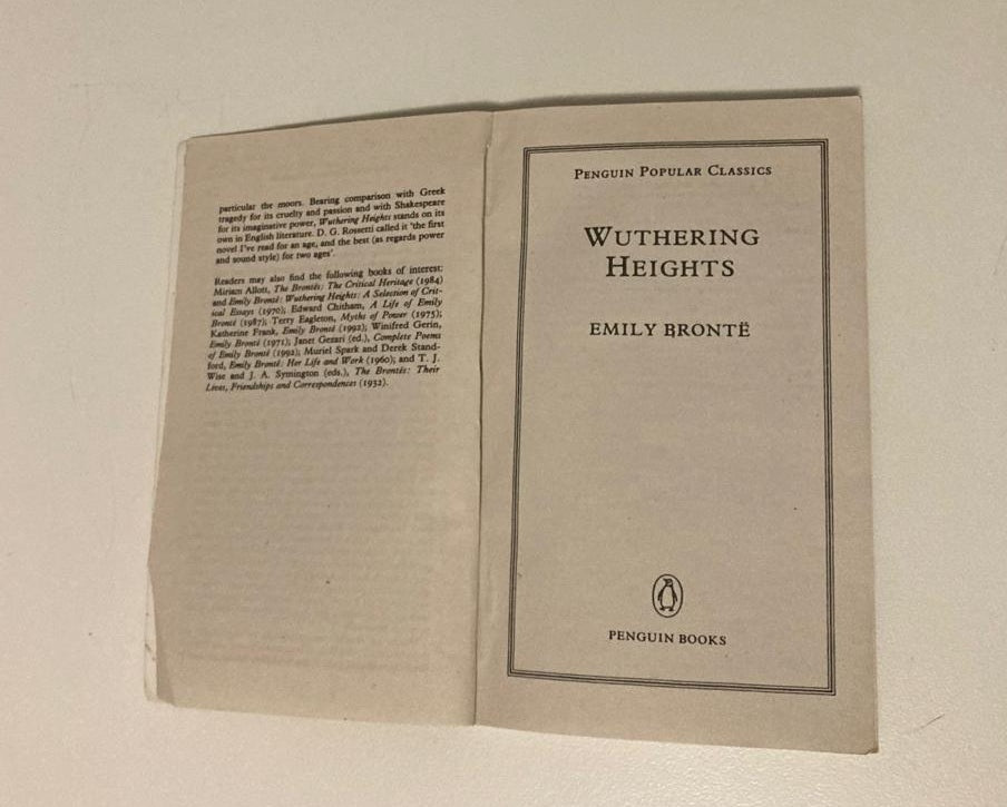 Wuthering heights - Emily Brontë