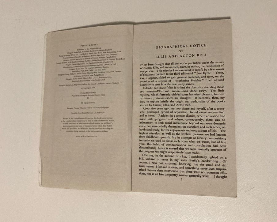 Wuthering heights - Emily Brontë