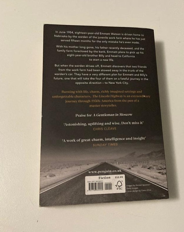 The Lincoln highway - Amor Towles (First UK edition)