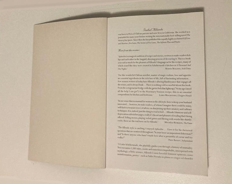 Aphrodite: A memoir of the senses - Isabel Allende