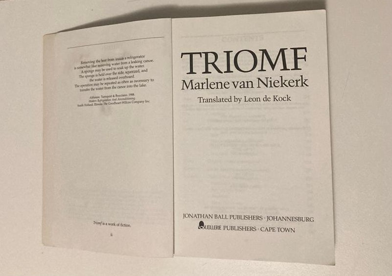 Triomf - Marlene van Niekerk (English)