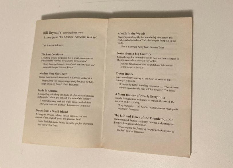 Notes from a big country - Bill Bryson