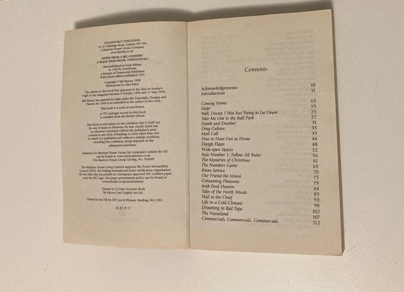 Notes from a big country - Bill Bryson