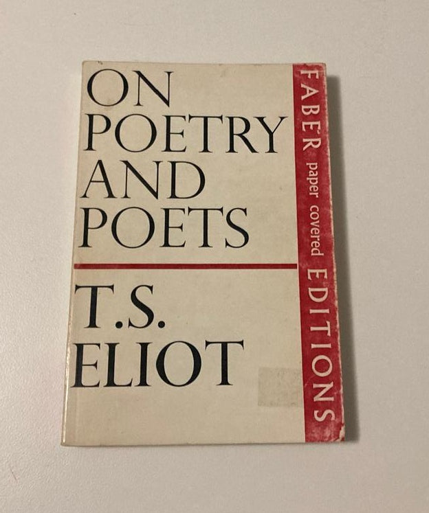 On poetry and poets - T.S. Eliot