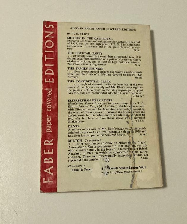 On poetry and poets - T.S. Eliot