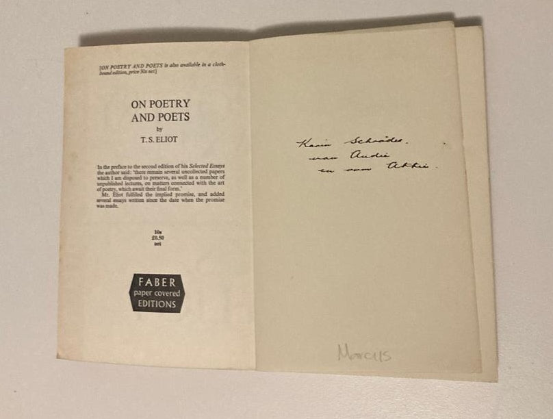 On poetry and poets - T.S. Eliot