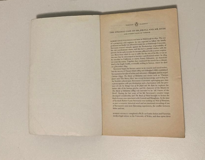 The strange case of Dr Jekyll and Mr Hyde and other tales of terror - Robert Louis Stevenson