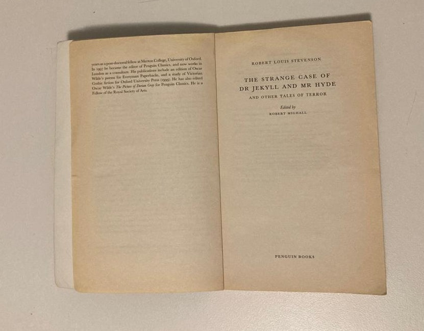 The strange case of Dr Jekyll and Mr Hyde and other tales of terror - Robert Louis Stevenson