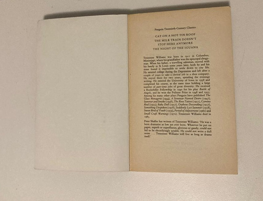 Cat on a hot tin roof and other plays - Tennessee Williams
