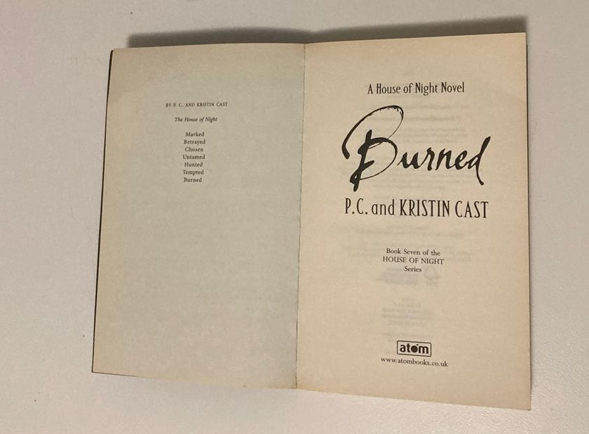 Burned - P.C. and Kristin Cast (House of Night #7)