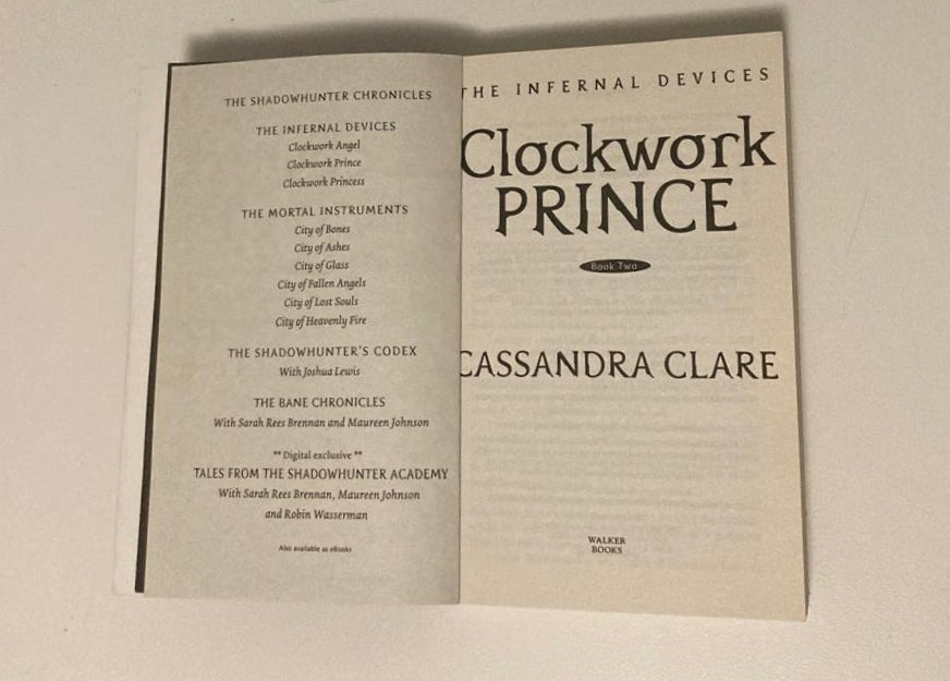 Clockwork prince - Cassandra Clare (The Infernal Devices #2)