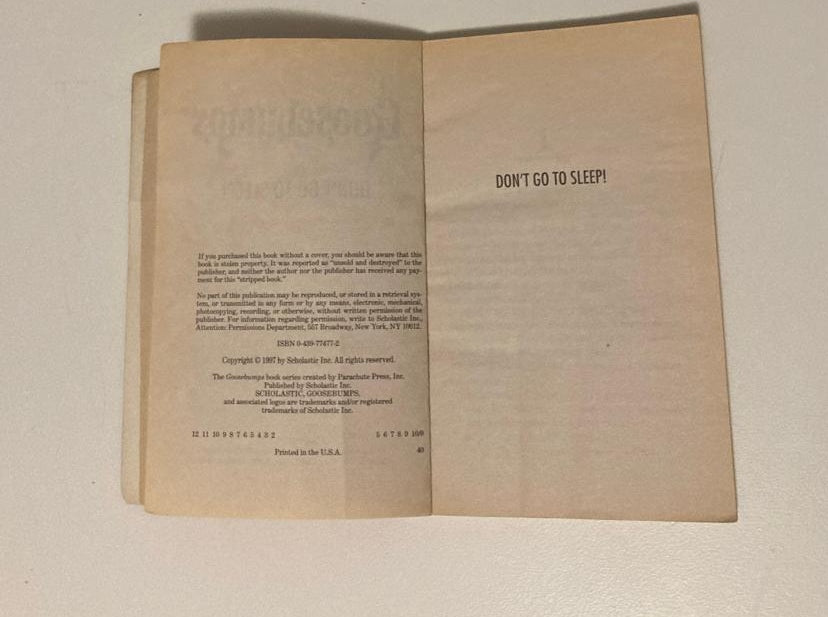 Don't go to sleep - R.L. Stine (Goosebumps #54)