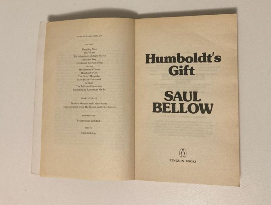 Humboldt's gift - Saul Bellow