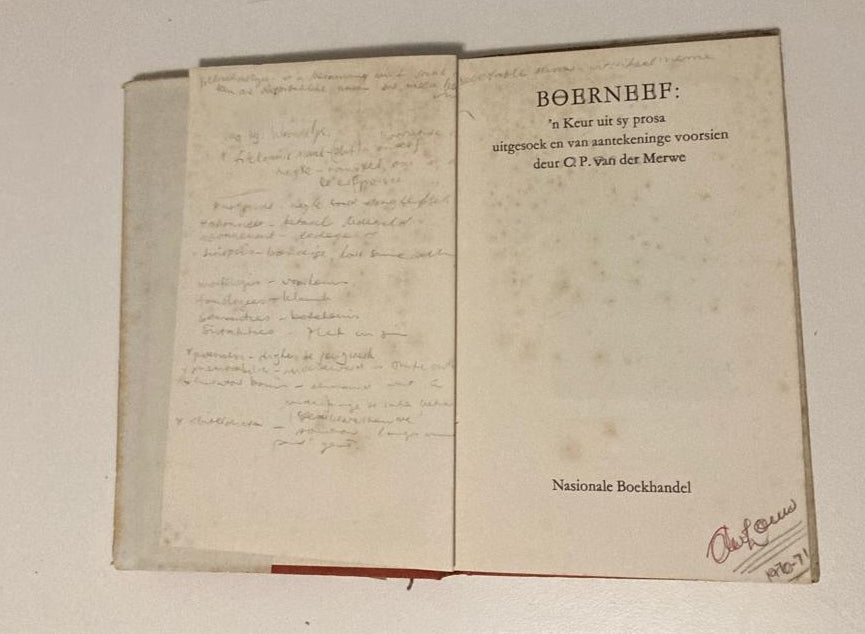 Boerneef: ’n Keur uit sy prosa (First edition)