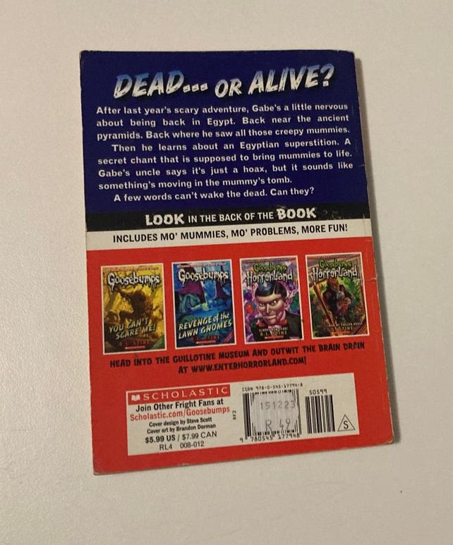 Return of the mummy - R.L. Stine (Goosebumps #23)