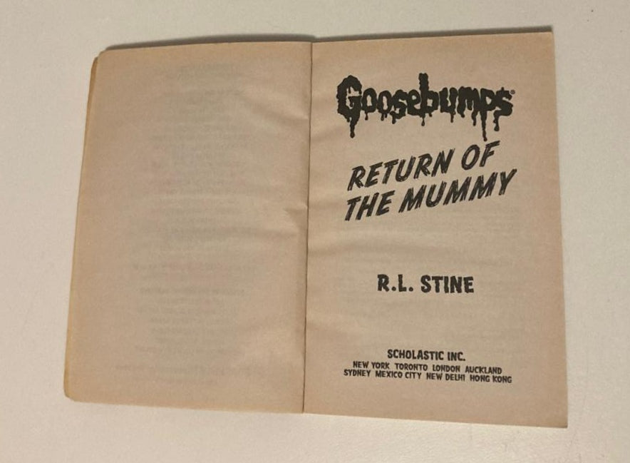 Return of the mummy - R.L. Stine (Goosebumps #23)