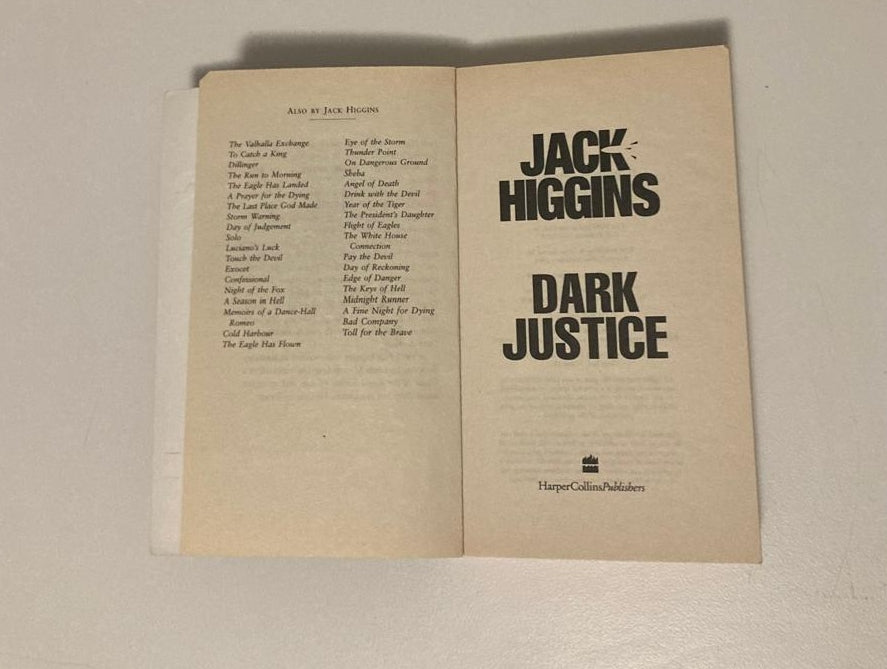 Dark justice - Jack Higgins (Sean Dillon #12)