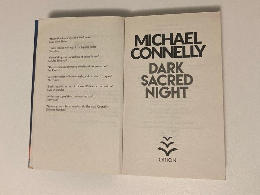 Dark sacred night - Michael Connelly (Renée Ballard #2)