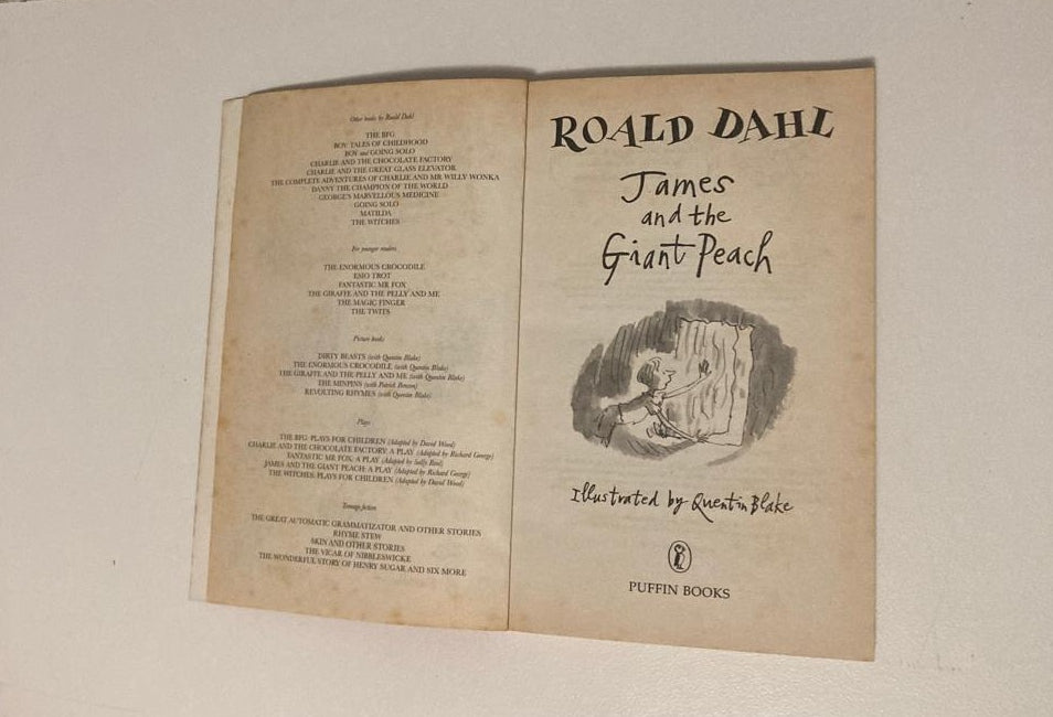 James and the giant peach - Roald Dahl